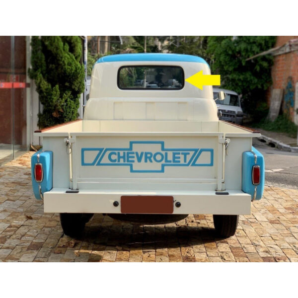 Borracha Vidro Vigia Traseiro Chevrolet Brasil 1958 a 1963 - Imagem 8