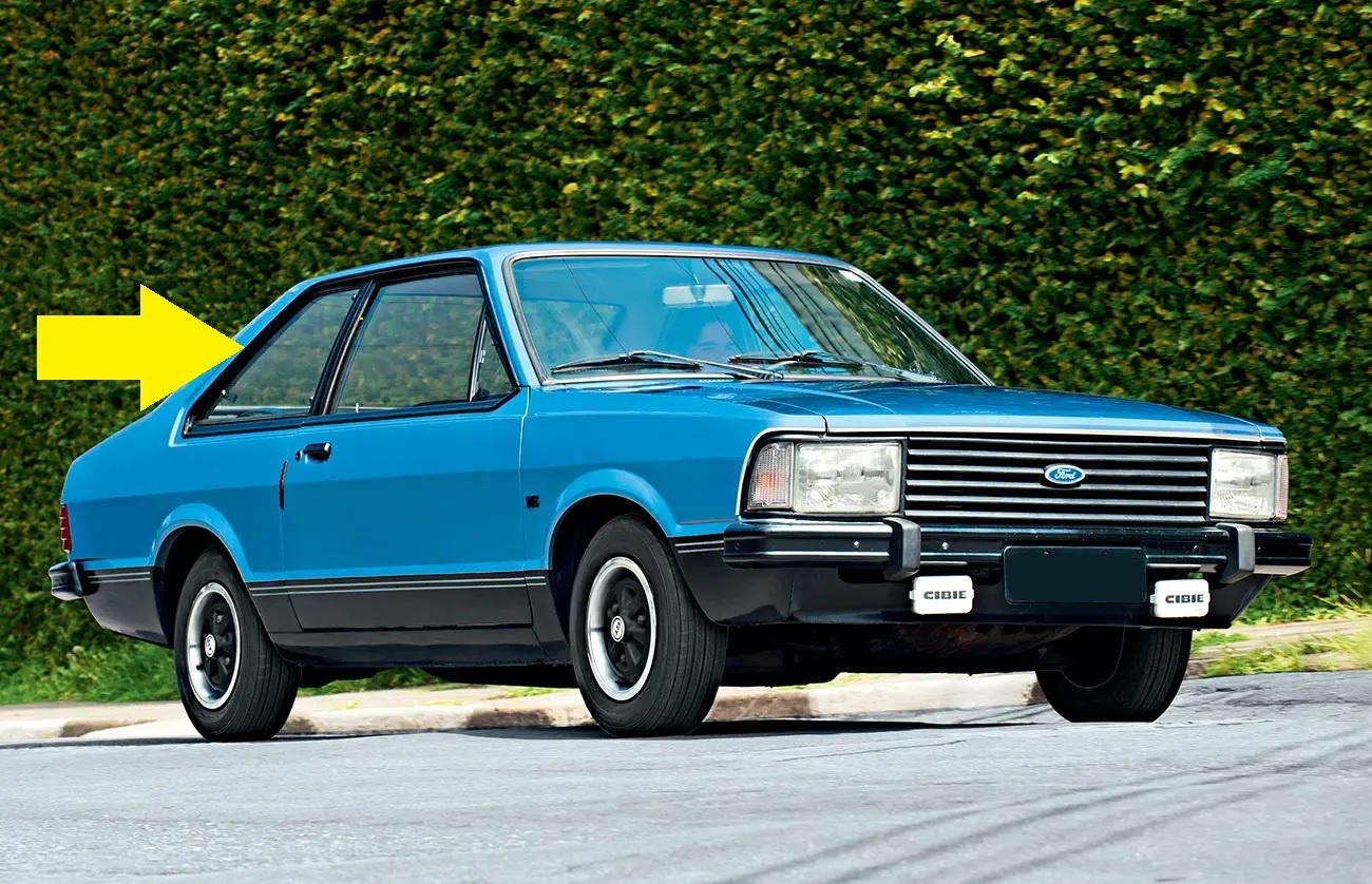 Borracha Janela Lateral Móvel Direita Corcel II após 1978 - Imagem 5