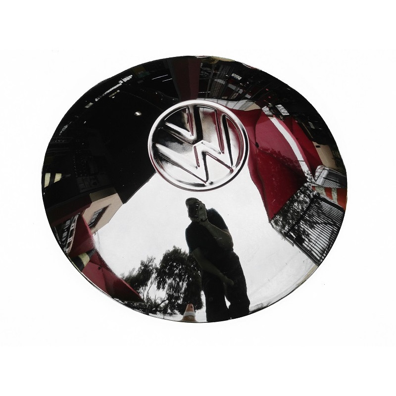 Calota Roda 5 Furos Cromada Fusca Kombi Karmann Ghia - Unitária - Imagem 3