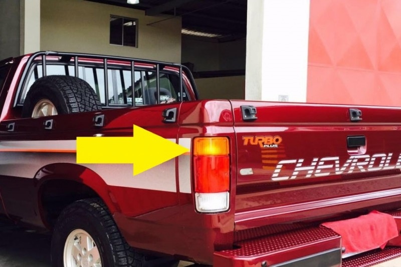 Lente Lanterna Traseira Esquerda D-20 Veraneio 1985 a 1996 Tricolor - Imagem 5