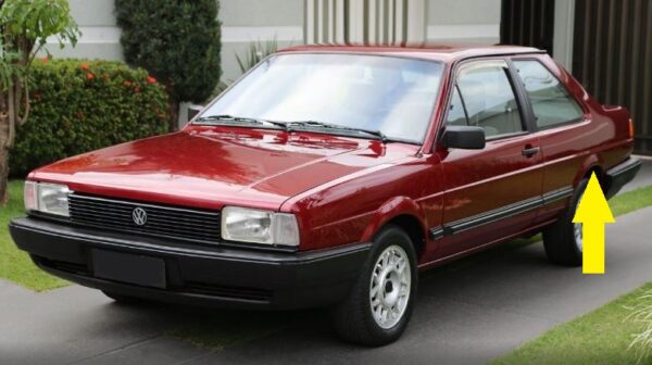 Paralama Lateral Traseiro Santana 2 Portas Até 90 Original - Imagem 7