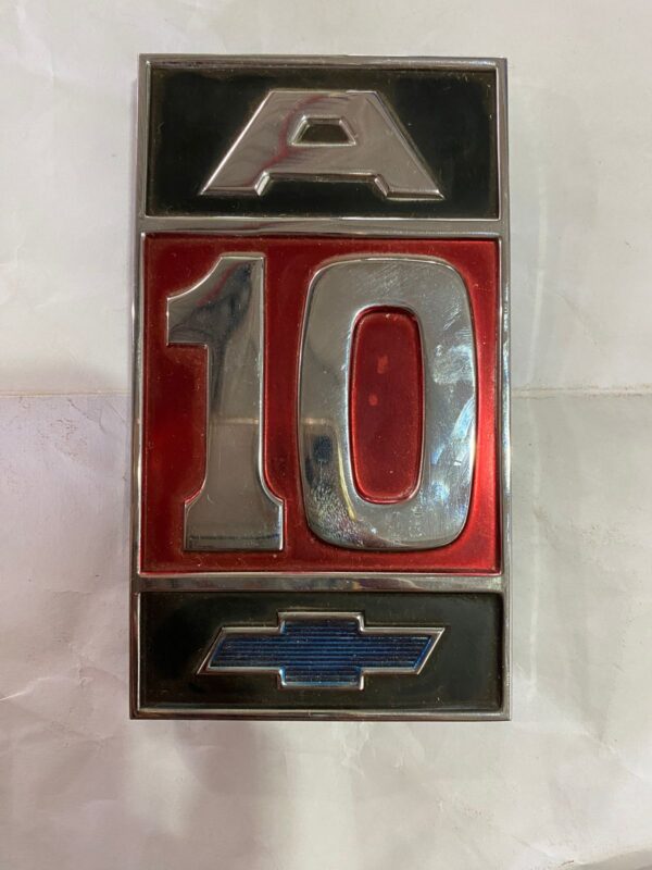 Emblema A-10 Da Lateral Da Pick-up Chevrolet A10 / Novo (reproduçao)