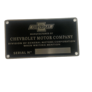 Plaqueta Chassi Identificação Chevrolet Marta Rocha 55 A 59