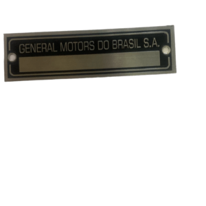 Plaqueta Nº Chassi P/ Chevette Placa General Motors Brasi